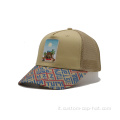 Cappellino da camioner a 5 pannelli personalizzato con logo all'ingrosso
